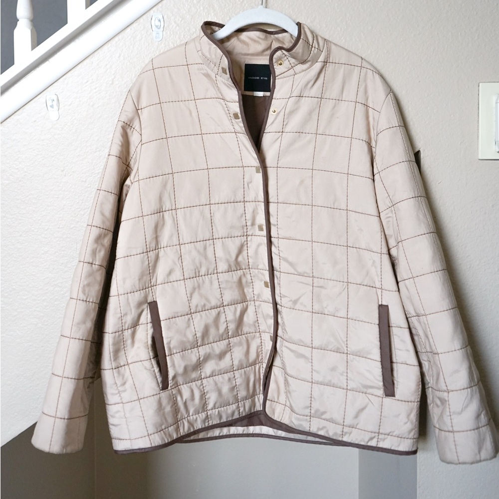 Vintage Designer Square Quilted Button Down US Medium